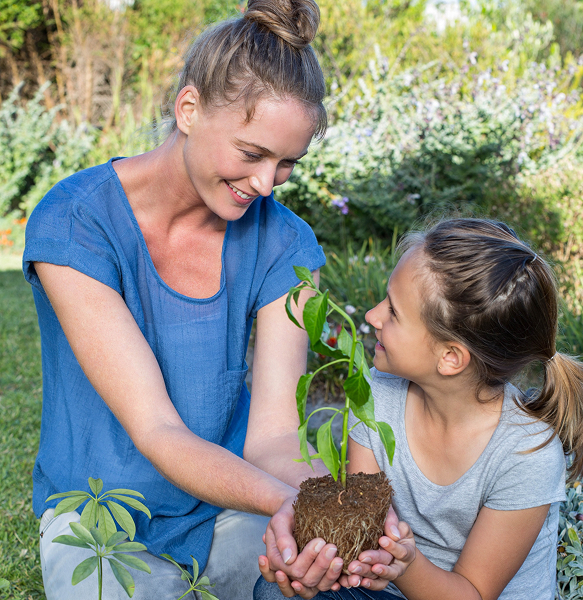 child-with-a-plant